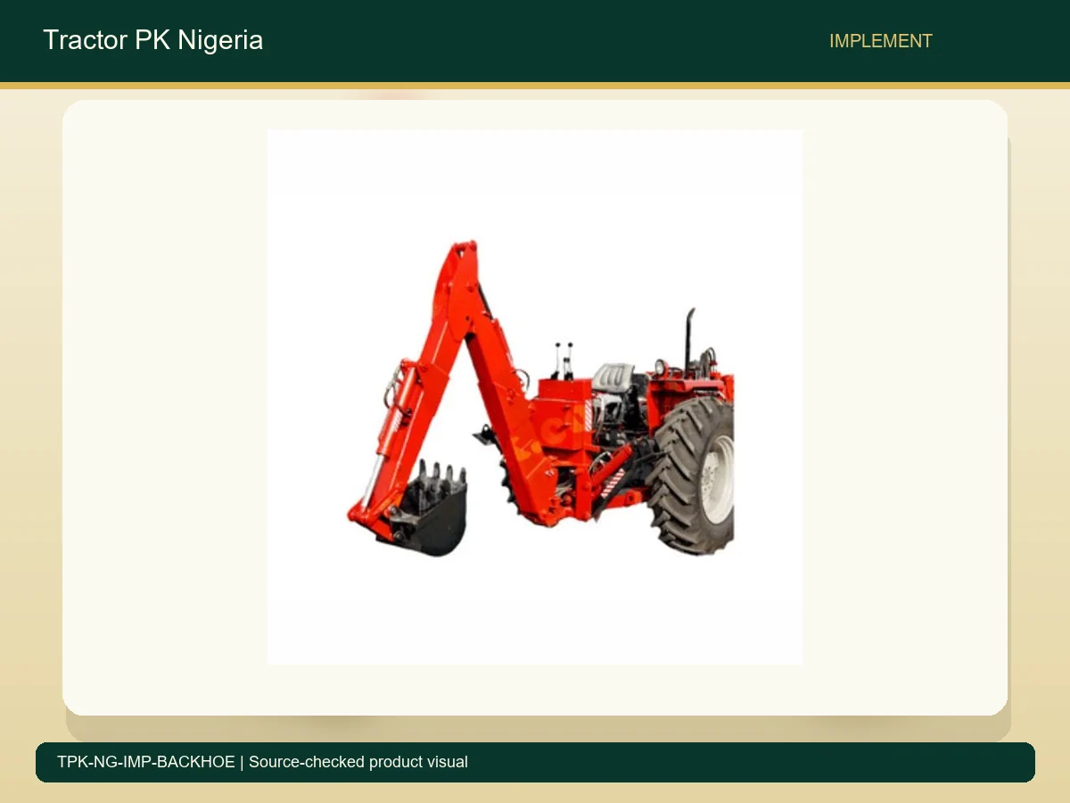 Backhoe Attachment for Nigerian Tractor Earthwork accurate product photo