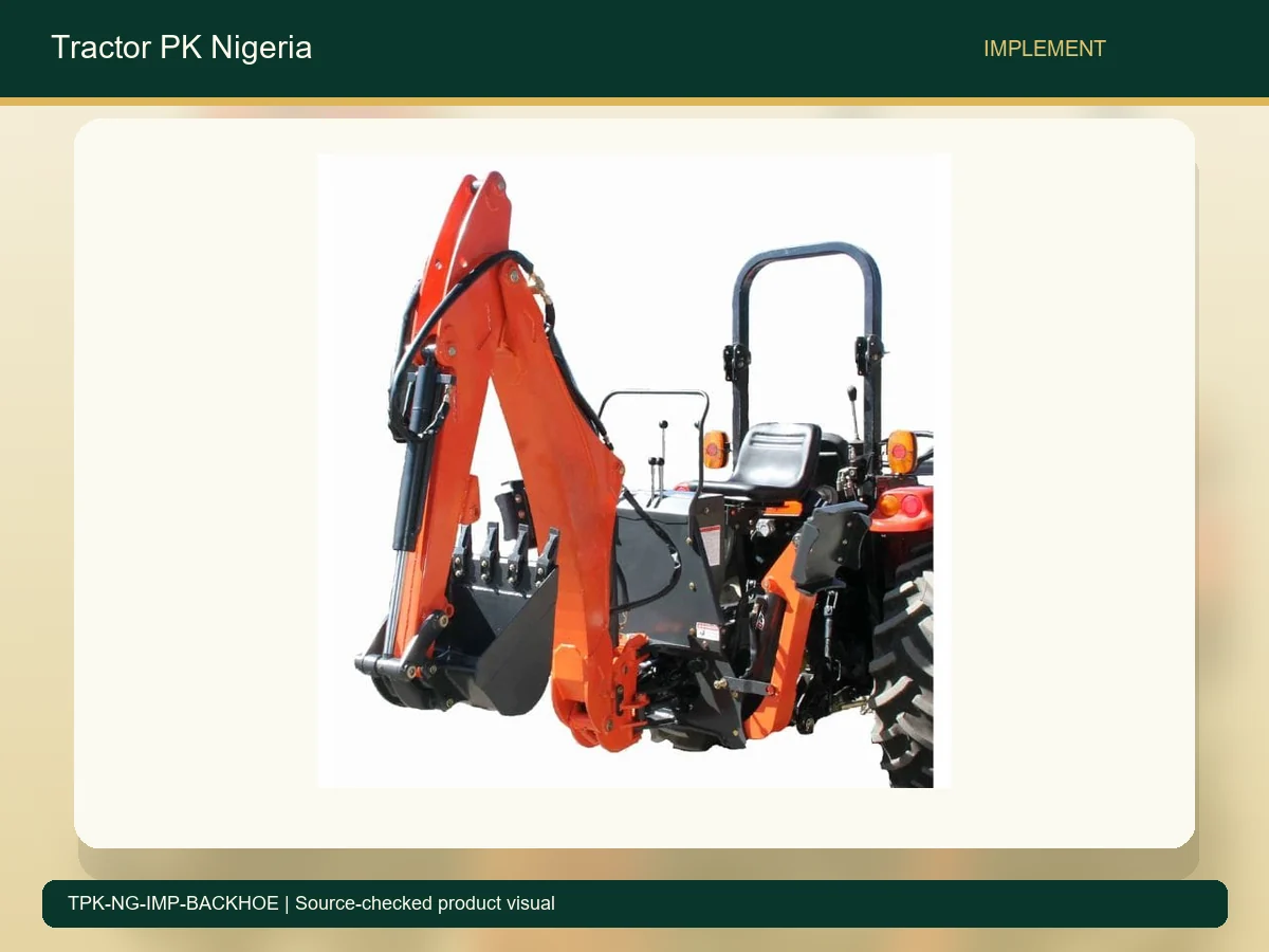 Backhoe Attachment for Nigerian Tractor Earthwork accurate product photo