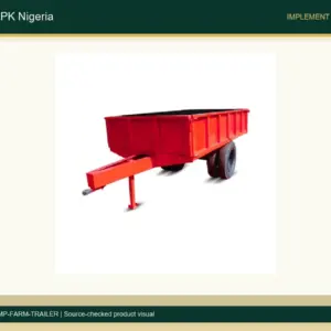 Two Wheel Farm Trailer for Nigerian Tractor Transport accurate product photo