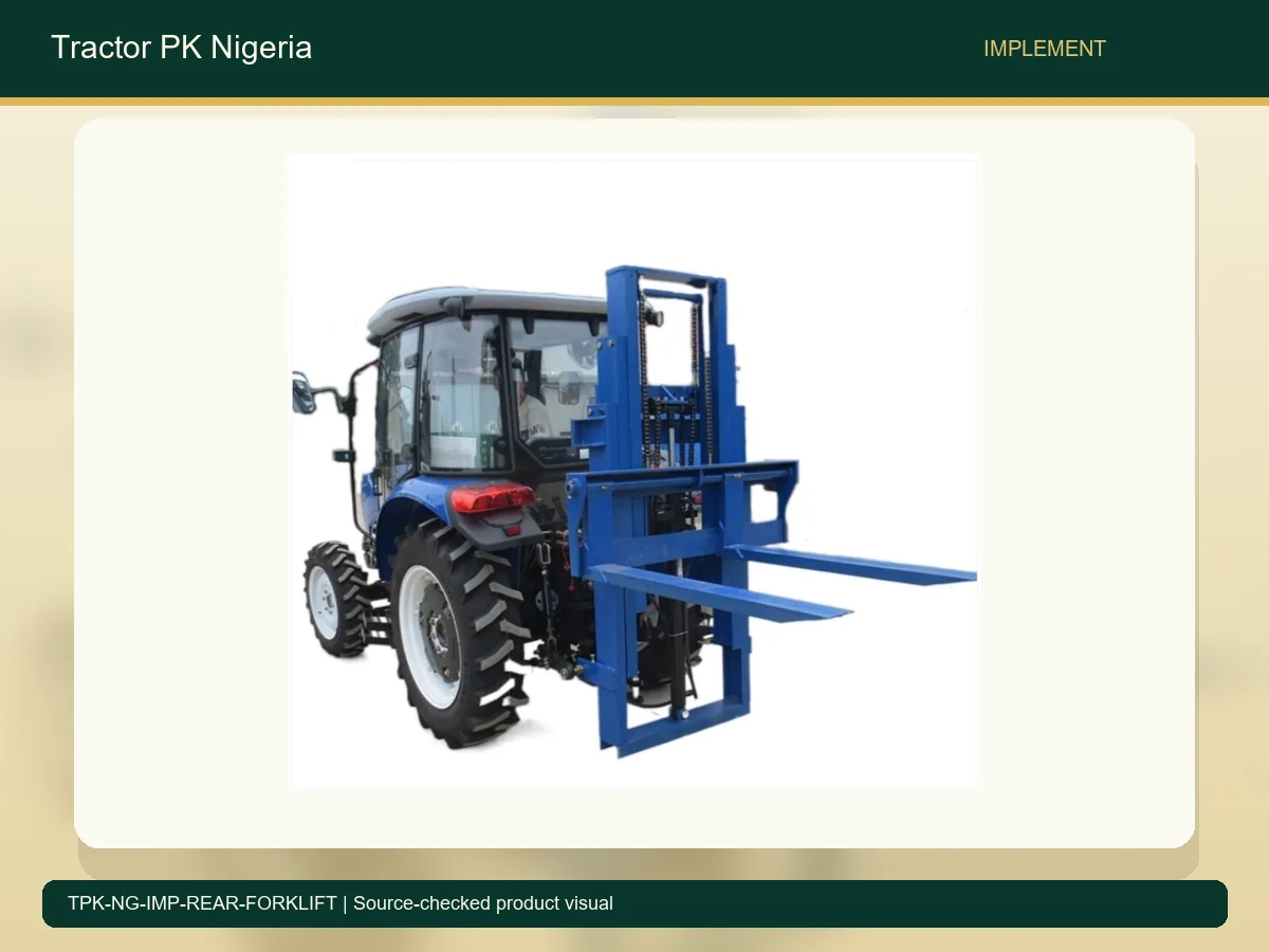 Rear 3 Point Forklift Attachment for Nigerian Tractors accurate product photo
