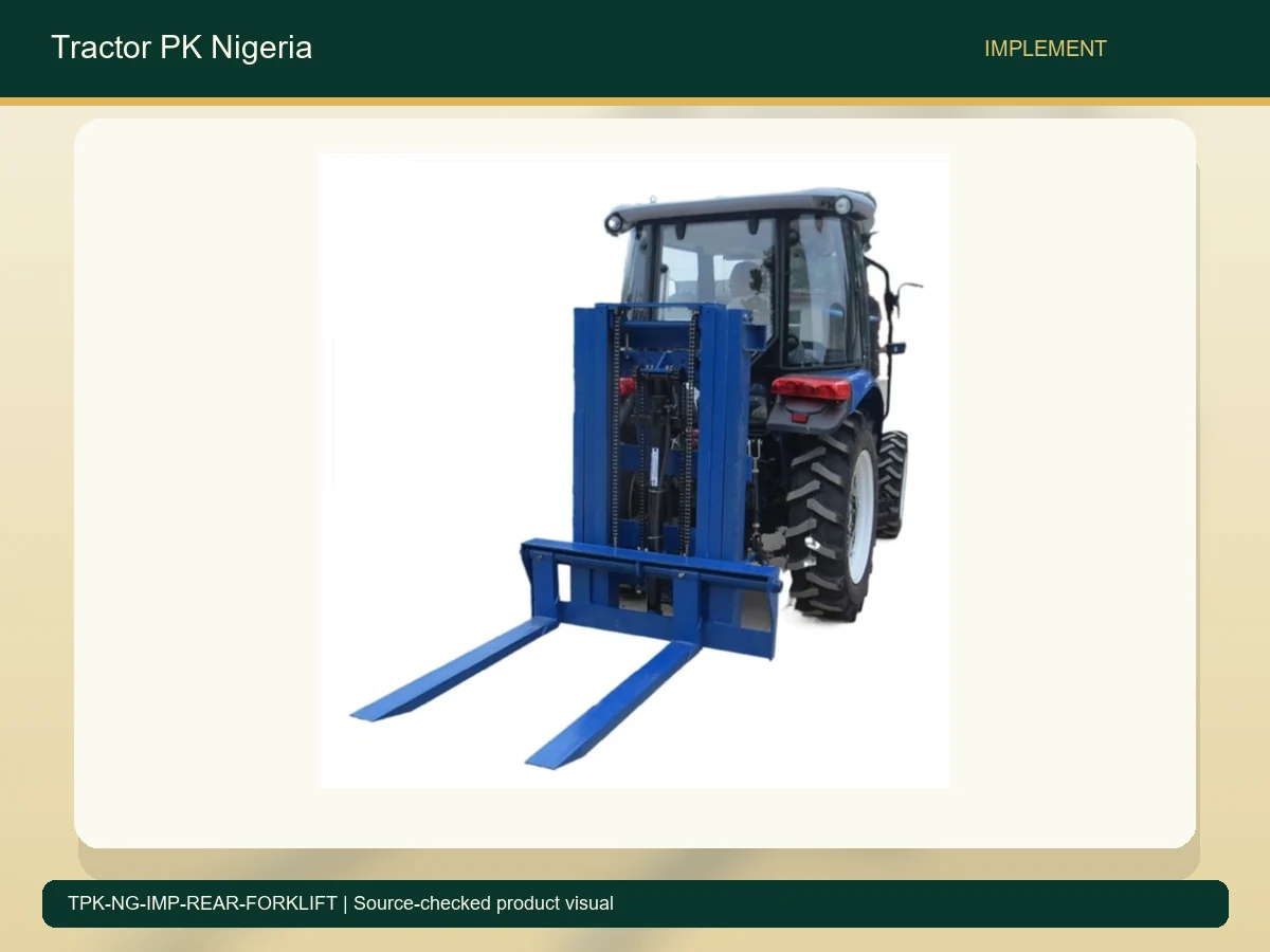 Rear 3 Point Forklift Attachment for Nigerian Tractors accurate product photo