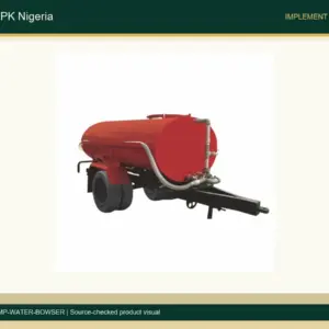 Heavy Duty Water Bowser for Nigerian Farms accurate product photo