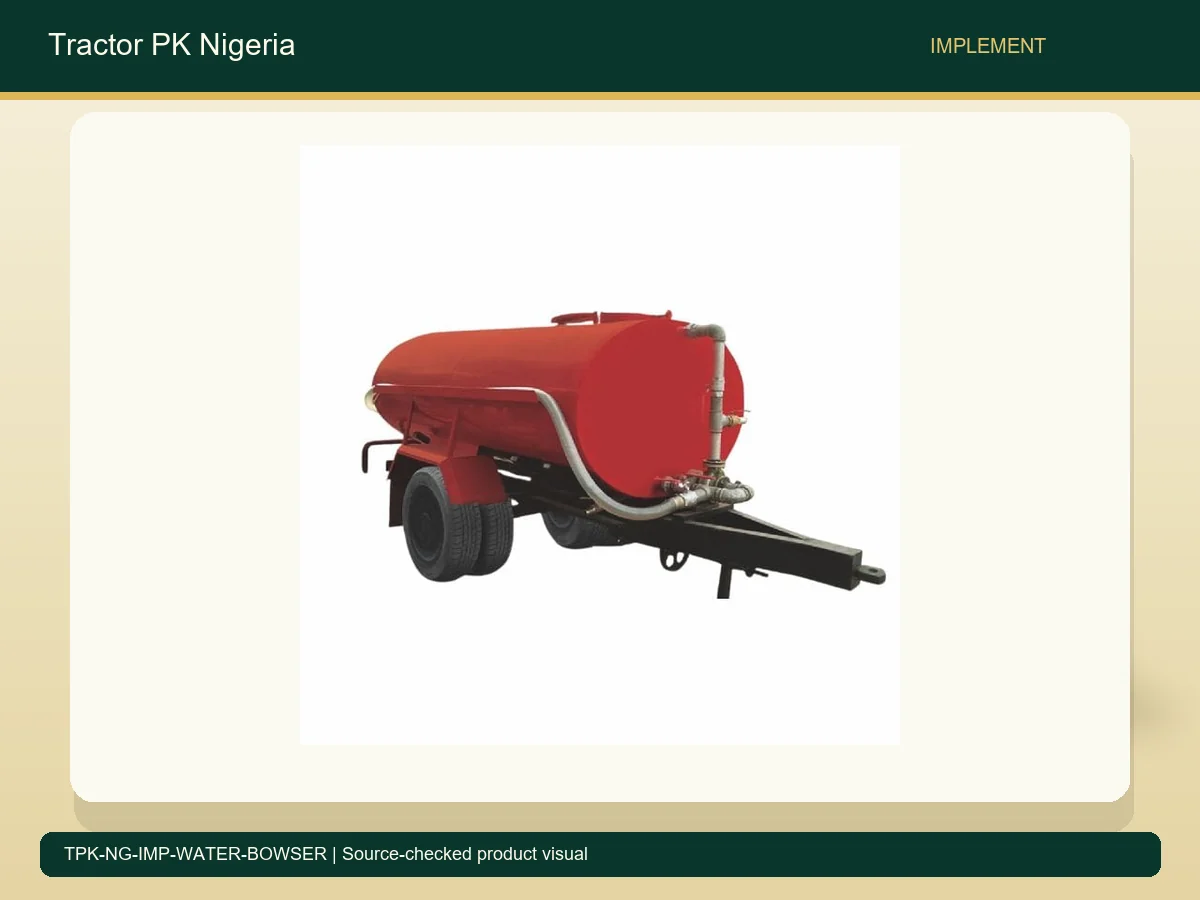 Heavy Duty Water Bowser for Nigerian Farms accurate product photo