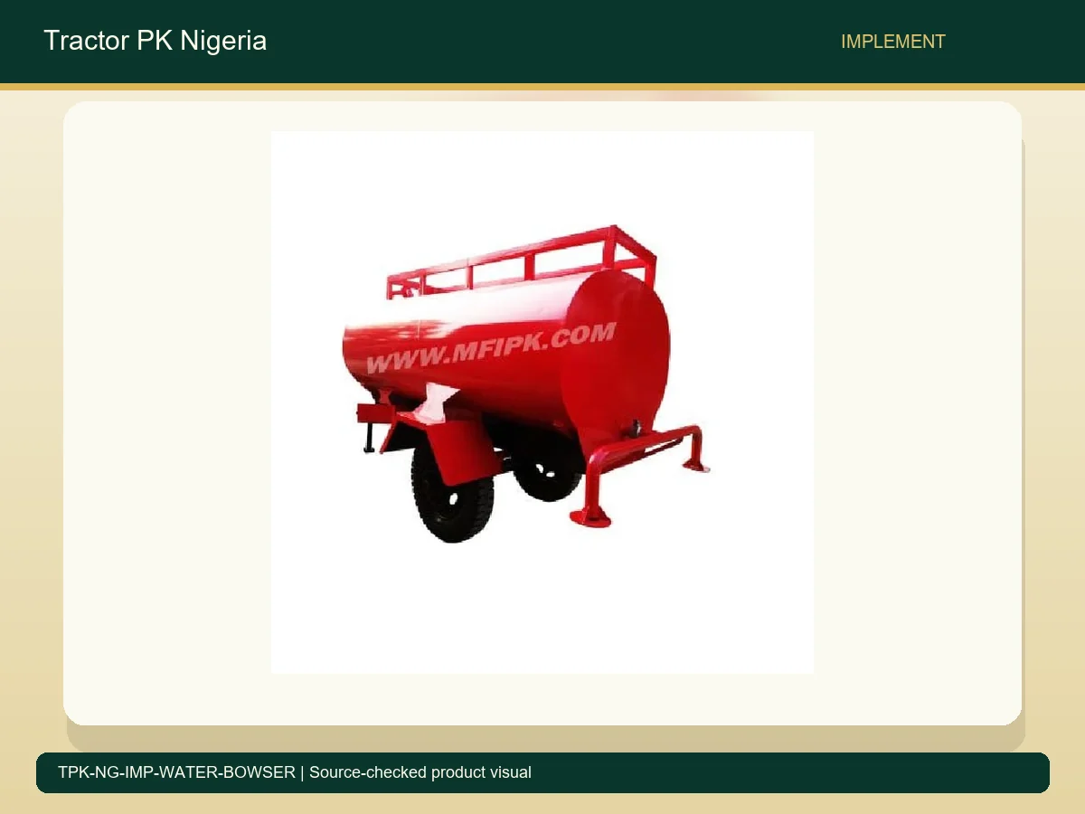 Heavy Duty Water Bowser for Nigerian Farms accurate product photo