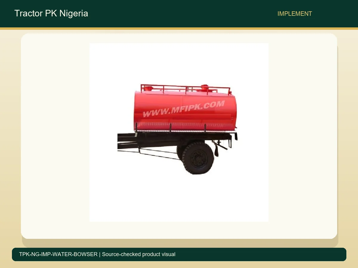 Heavy Duty Water Bowser for Nigerian Farms accurate product photo