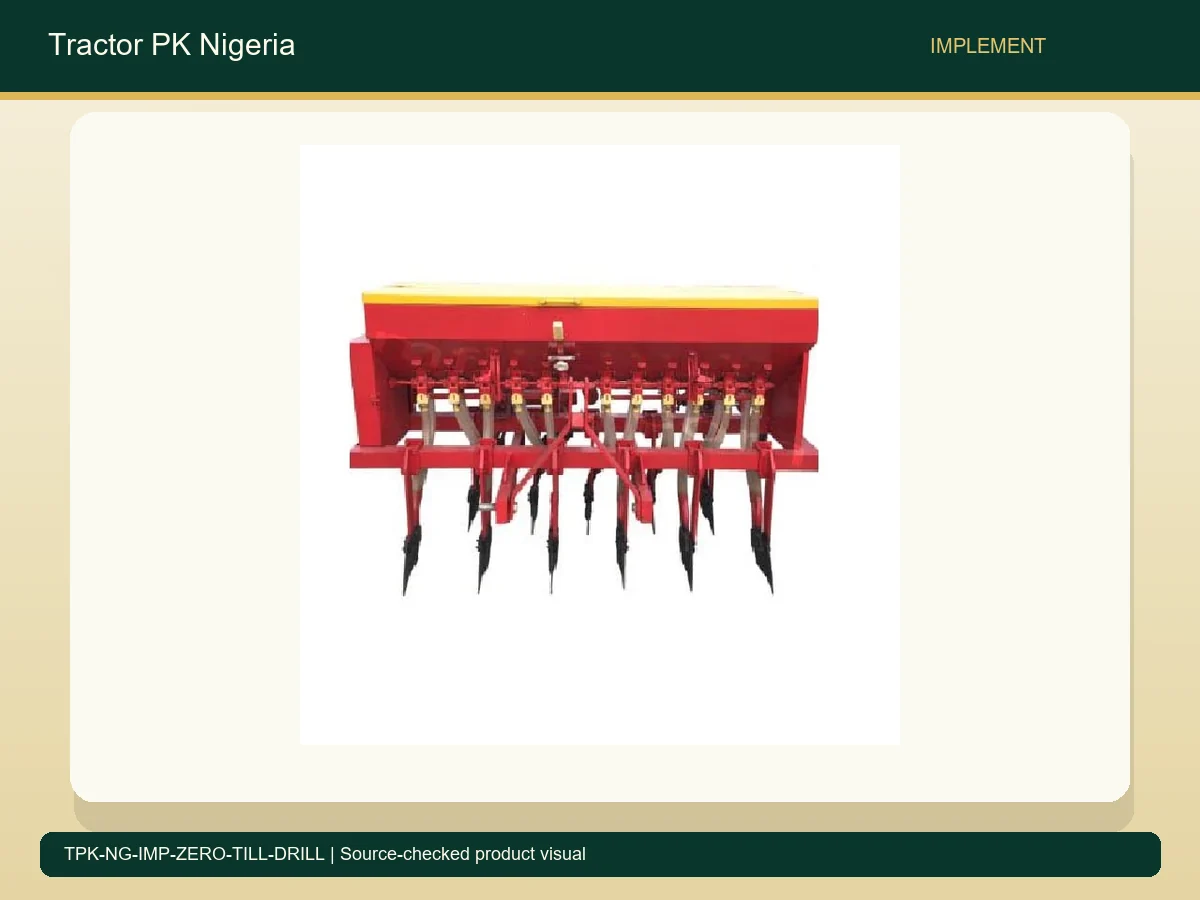 Zero Till Seed Drill for Nigerian Grain Planting accurate product photo