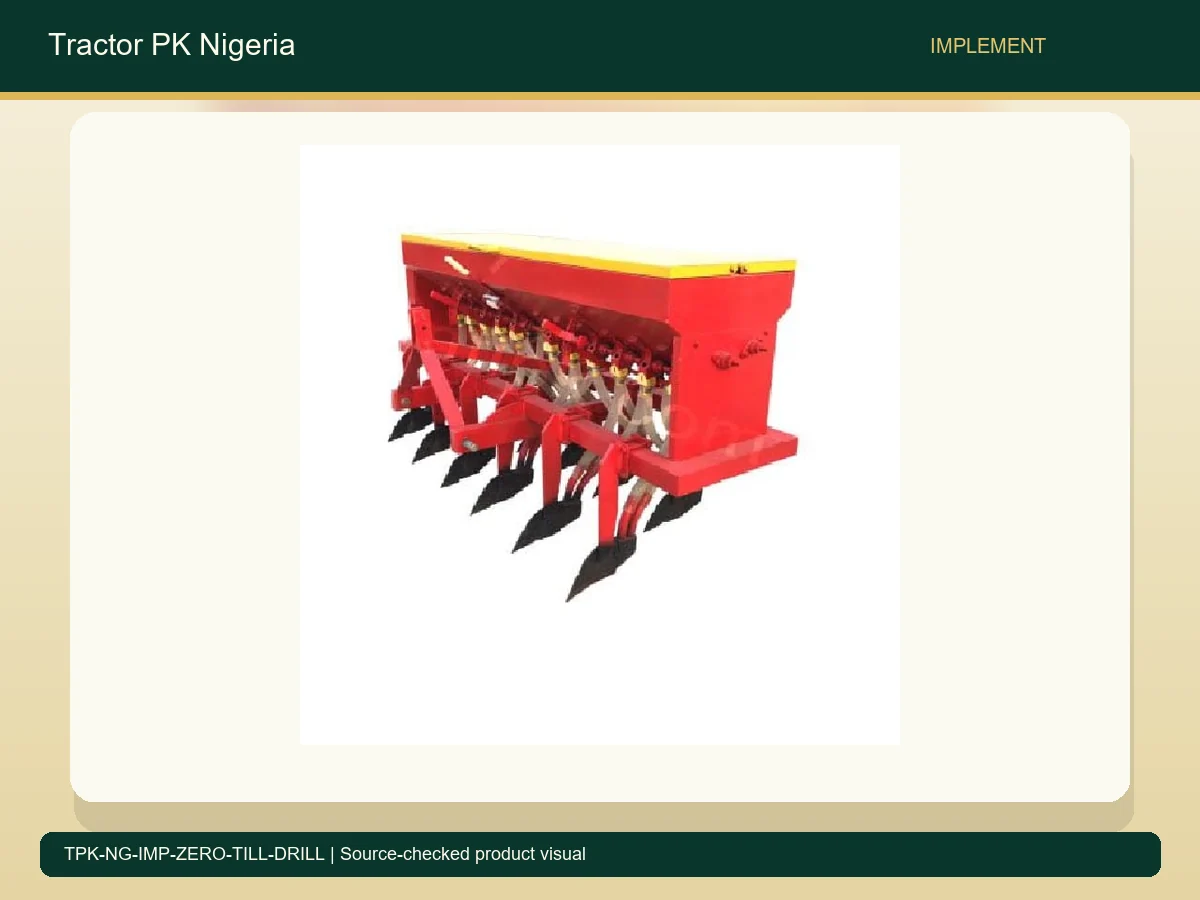 Zero Till Seed Drill for Nigerian Grain Planting accurate product photo