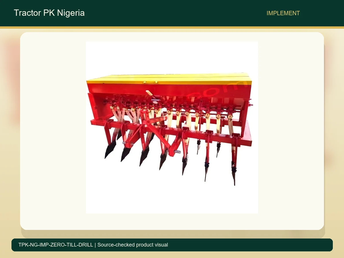 Zero Till Seed Drill for Nigerian Grain Planting accurate product photo