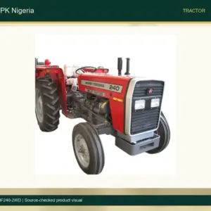 MF 240 50HP Utility Tractor for Nigerian Small Farms accurate product photo