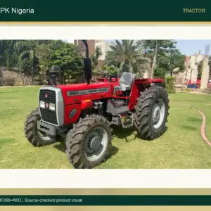 MF 360 4WD 60HP Wet Field Tractor for Nigeria accurate product photo