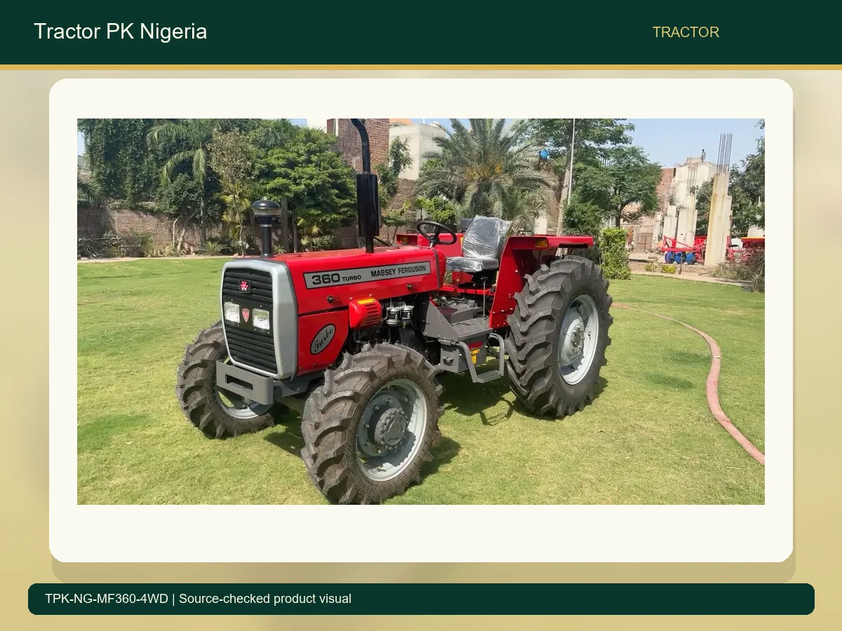 MF 360 4WD 60HP Wet Field Tractor for Nigeria accurate product photo