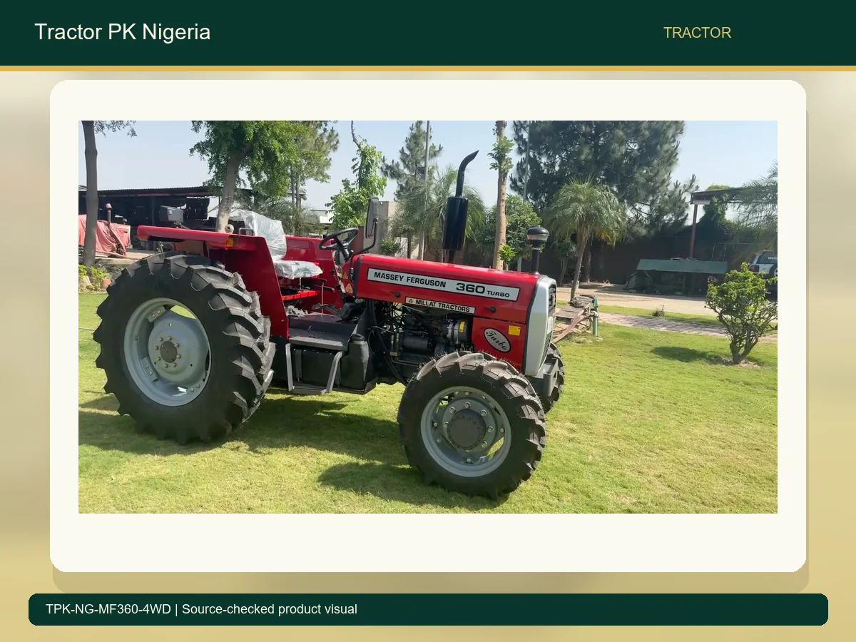 MF 360 4WD 60HP Wet Field Tractor for Nigeria accurate product photo