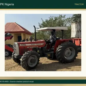 MF 375 4WD 75HP Traction Tractor for Nigeria accurate product photo