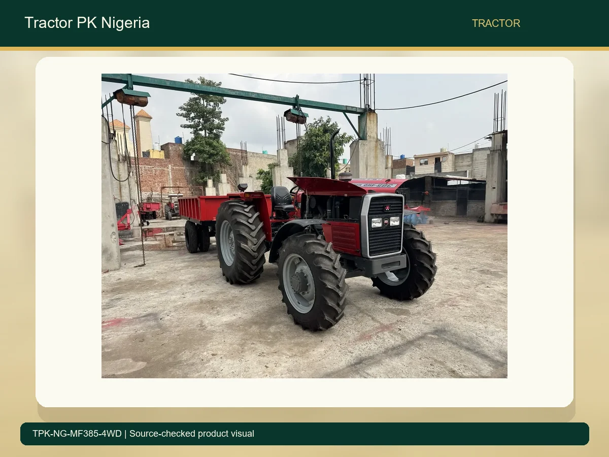 MF 385 4WD 85HP High Traction Tractor for Nigeria accurate product photo