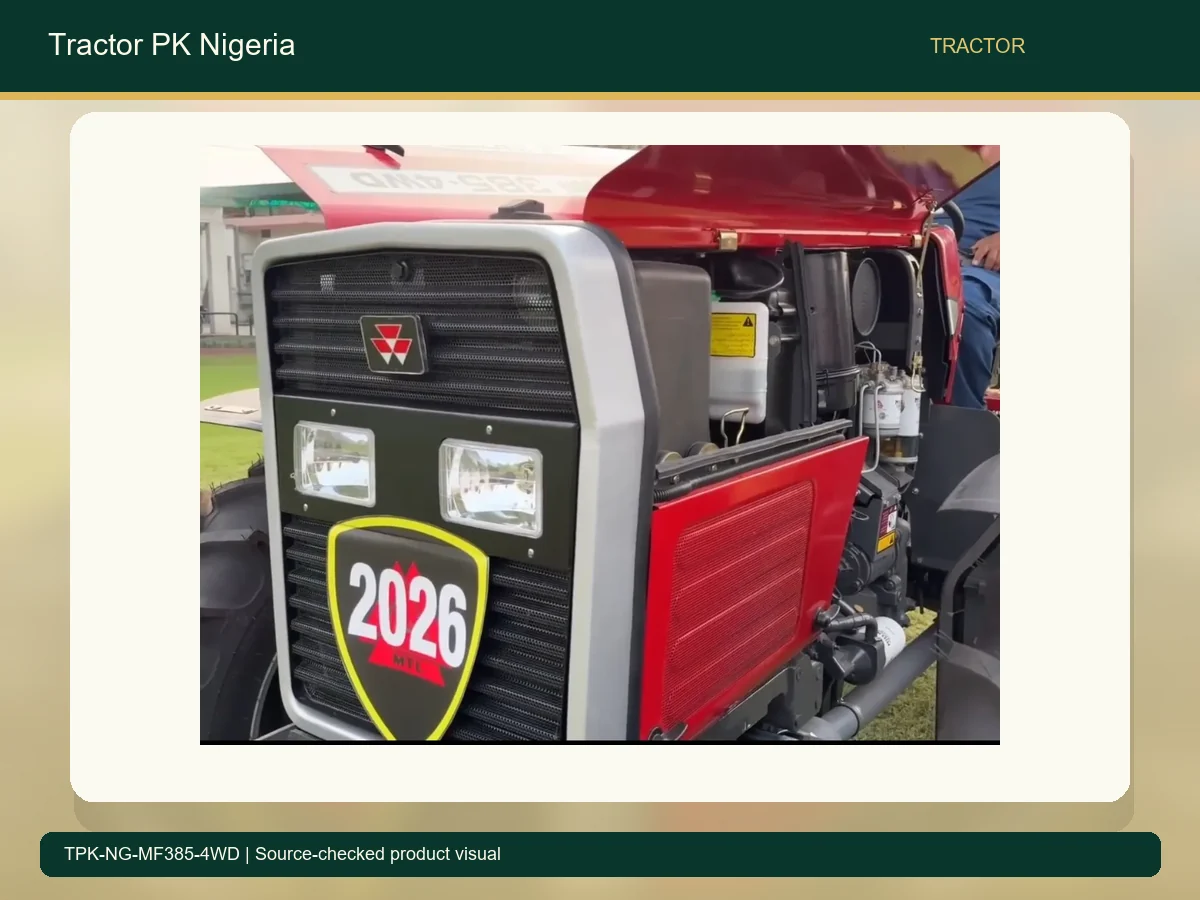 MF 385 4WD 85HP High Traction Tractor for Nigeria accurate product photo
