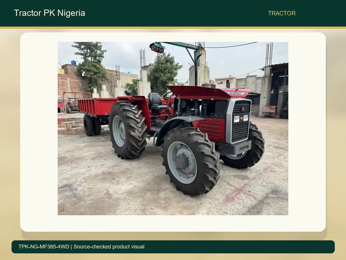 MF 385 4WD 85HP High Traction Tractor for Nigeria accurate product photo